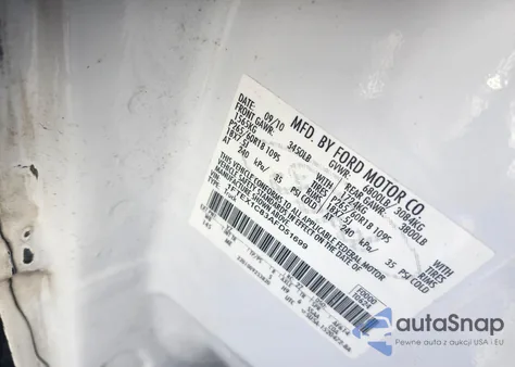 2010 Ford F-150 Fx2 Sport/Stx/Xl/Xlt from USA, damaged, VIN 1FTEX1C83AFD51699